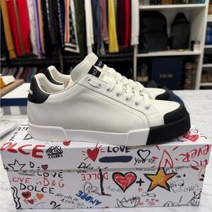 Dolce & Gabbana Black and White Men's Sneakers